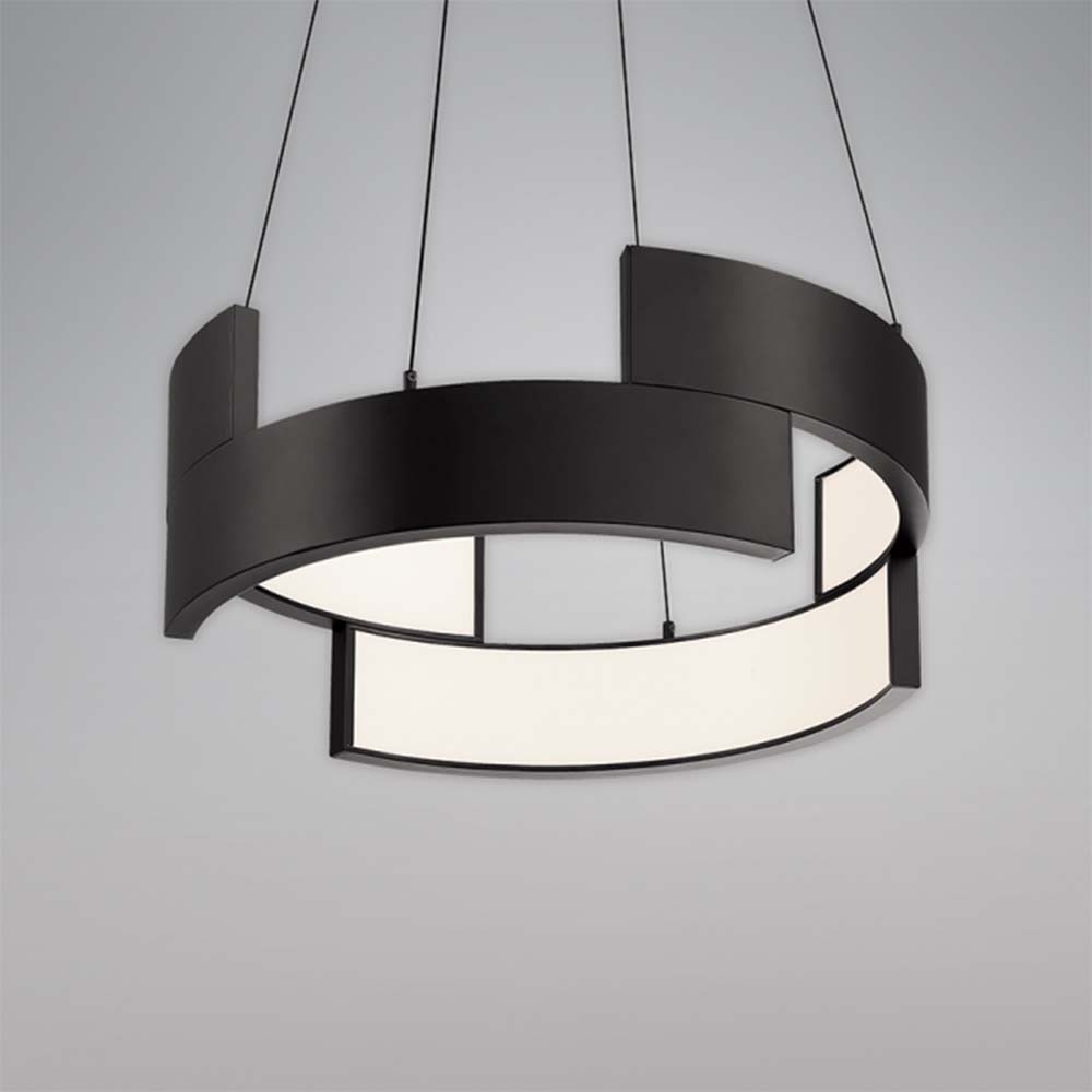 WAC Lighting Trap 27" LED 3000K Contemporary Aluminum Pendant in Black - image 3 of 4