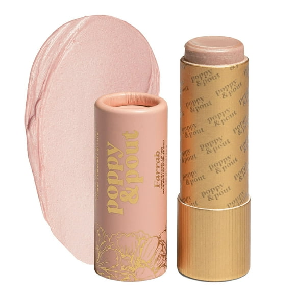 Tinte labial Poppy & Pout All Natural Farrah en tubo de cartón, 8,5 ml