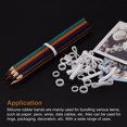 thumbnail image 5 of Silicone Rubber Bands Rings 100Pcs Non-slip 20mm Dia 0.7mm Thick 5mm Width for Wire Cord Cable Wrapping, Bundle, 5 of 5