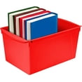 thumbnail image 6 of Storex Wide Plastic Book Bin, Paper Storage for Children, Assorted Colors, 6-Pack, 6 of 6