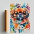 thumbnail image 2 of Pekingese Dog Poster Wall Art for Bedroom Living Room Funny Graffiti Dog Picture Cool Dog Decor Wall Art, 2 of 6