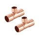 thumbnail image 1 of Conector en T Reductor de Cobre de 1/2-pulgada x 1/4-pulgada para Suministro de Fontanería y Refrigeración 2 piezas, 1 of 3