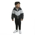 thumbnail image 3 of Toddlers Nike Hooded Chevron Midweight Water Resistant Jacket Color: Beige Size: 2T, 3 of 4