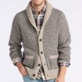 thumbnail image 3 of Suéter informal de jacquard con solapa para hombre, estilo cárdigan de otoño e invierno, estilo independiente europeo y americano, 3 of 3