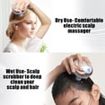 thumbnail image 3 of Electric Scalp Massager, Head Massager for Hair Growth and Stress Relax, Handheld Portable Scalp Brush and Scrubber, Head Scratcher with 96 Kneading Nodes, Dog and Cat Massager(White), 3 of 7