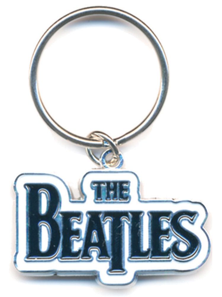 The Beatles Beatles Drop T Logo Metal Key Chain Silver