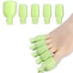 thumbnail image 3 of Clips de plástico reutilizables para uñas de los pies, removedor de esmalte de gel UV, herramientas para uñas de los pies, limpiador, juego de empapadores para uñas de los pies, color verde, 3 of 5