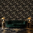 thumbnail image 4 of Floral Peel and Stick Wallpaper Vintage Blossom Tree Butterflies Dark Wall Mural 23.6in x 9.8ft Self Adhesive Removable Wall Paper Renter Friendly Wallpaper for Bedroom Nursery Kids, 4 of 8