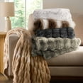 thumbnail image 4 of Better Homes & Gardens Brown Ombre Faux Fur Throw, 50" x 72", Adult/Teen, 4 of 6