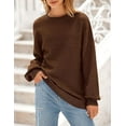 thumbnail image 5 of PRETTYGARDEN Women's Winter Sweaters Casual Crew Neck Long Sleeve Pullover Ribbed Knit Loose Fit Sweater Tops, 5 of 10