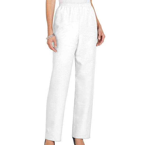 Alfred Dunner - Alfred Dunner Pants – Comfortable Straight Leg Pull-on ...