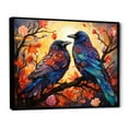 thumbnail image 2 of Designart "Chromatic Monarchs of the Crow" Animals Floater Framed Wall Decor, 2 of 7