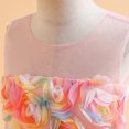 thumbnail image 6 of Pejock Girls Sleeveless Evening Dress - 3D Flower Mesh Princess Gown, Colorful Pageant Party Dress with Round Neck for Ages 8-12 Size 130-160, 6 of 9