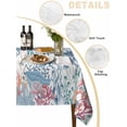 thumbnail image 2 of Coastal Jellyfish Table Cloth, Waterproof Tablecloth for Rectangle Tables, Summer Beach Nautical Ocean Coral Seahorse Reusable Washable Fabric Table Cover for Restaurant Kitchen Dining Tables 52"x70", 2 of 9