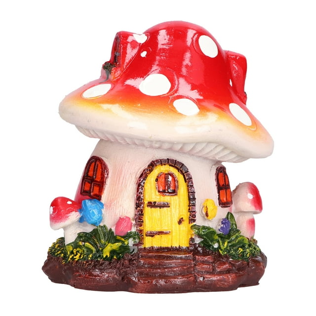Decoraciones de jardín caprichosas inspiradas en bonsáis Estatuas de resina con forma de hongo