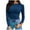 Blue, variant on Lindreshi Long Sleeve Shirts for Women Women's Fall Fashion Long Sleeve Stretch Slim Fitted Ribbed T-Shirt Blouse Solid Basic Tops