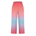 thumbnail image 5 of Hvogkswy Cotton Pants for Women Fashion Plaid Print Loose Casual Pants High Waist Straight Leg Ankle-Length Pants with Pockets, 5 of 5