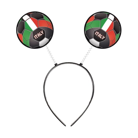 Italy Soccer Bopper Headbands, Pack of 4