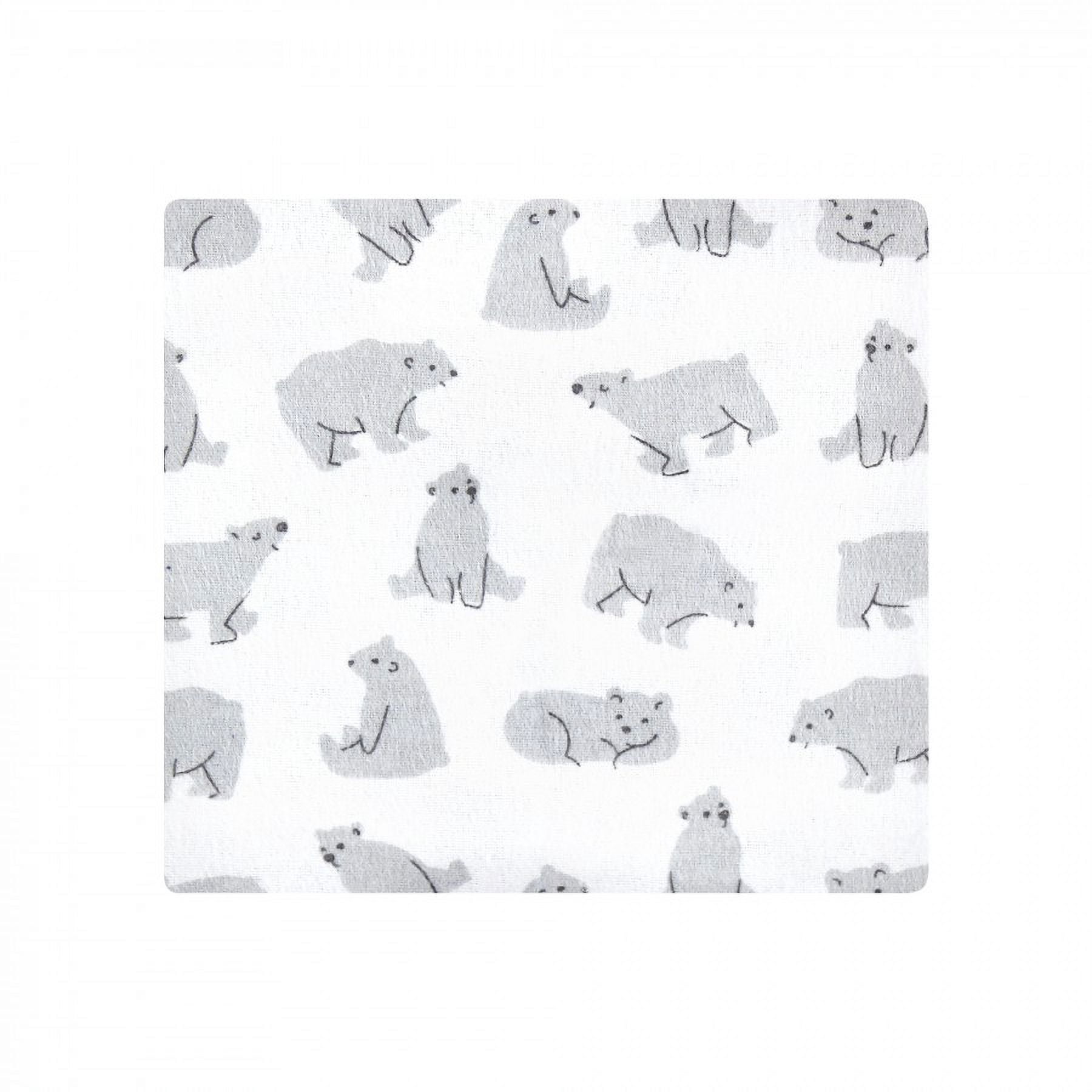 Hudson Baby Infant Boy Cotton Flannel Receiving Blankets, Bear Poses, One Size