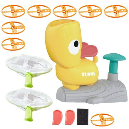 

1 Set of Duck Saucer Flying Toy Kids Chasing Toy Interactive Toy for Outdoor Interactive Kids Toy