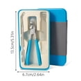 thumbnail image 4 of HEWANG Wide Jaw Opening Anti-Splash Slanted Nail Clipper,2026 New Fingernail and Toenail Clippers Clippers for Ingrown Nails,Clippers for Thick Nails, Household Slanted Nail Clippers (Blue), 4 of 7