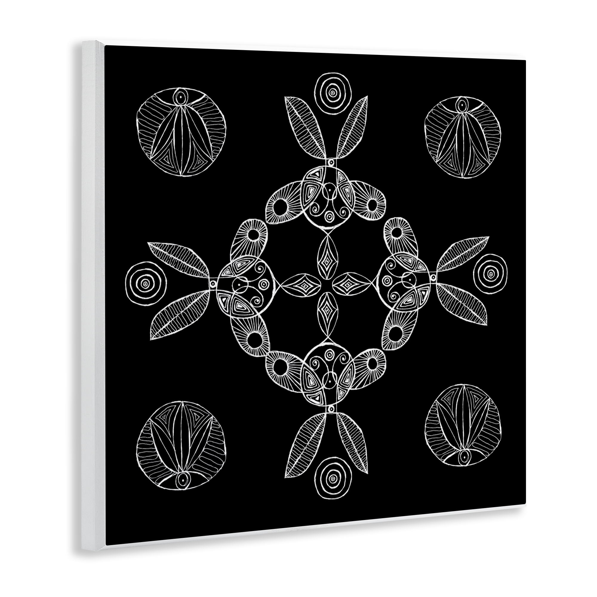 Stupell Industries Circular Symmetry Elementals Wall Plaque Art, design by El Perkin