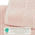 thumbnail image 2 of Great Bay Home Cotton Quick-Dry Textured Washcloth, 13" x 13", Pink, 2 of 6