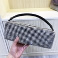 thumbnail image 5 of Bolso de noche con forma de almohada para mujer, bolso de mano de diseñador de lujo, novedad de 2024, con mosaico brillante y diamantes de imitación degradados para el hombro, 5 of 5