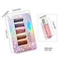 thumbnail image 3 of Liquid Eyeshadow Set 6 Colors Metallic Glitter Eyeshadow Highlighter Multifunctional Long Lasting Shimmer Eye Makeup Kit for Eyes and Face 3.5ml Each, 3 of 7