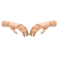 thumbnail image 4 of Unique Bargains 10' Wooden Hand Model, Artist Mannequin Right and Left Hand Model Flexible Movable Manikin Jointed Figure 2Pack, 4 of 6