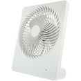thumbnail image 1 of EeaseCA 6 Inch Portable Table Fan USB Powered or Battery Rechargeable Fan Cooling Desktop Fan (White), 1 of 8