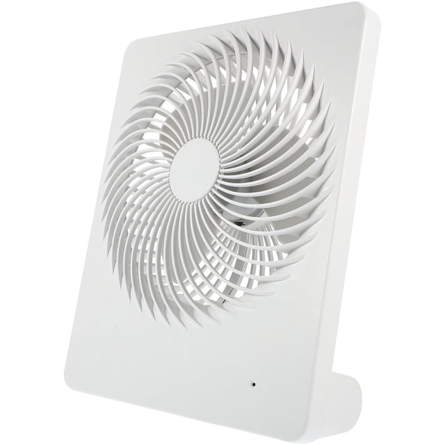 EeaseCA 6 Inch Portable Table Fan USB Powered or Battery Rechargeable Fan Cooling Desktop Fan (White)