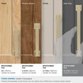 thumbnail image 4 of Amerock Lintel 6-5/16 inch (160mm) Center-to-Center Golden Champagne Cabinet Pull, 4 of 7