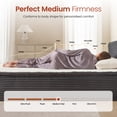 thumbnail image 5 of Ovios Full Size All-in-One Floor Bed in a Box, 16.7" Upholstered Compressed Foam Mattress with Headboard, No Assembly Required, Gray, 5 of 8