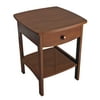 Winsome Wood Claire Curved Accent Table, Nightstand, Walnut Finish