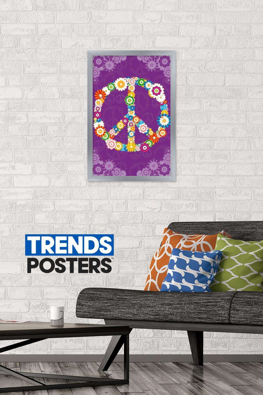 Peace Sign 2013 Wall Poster, 14.725" x 22.375", Framed