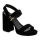 thumbnail image 1 of Zapatillas Abiertas MAMA LOLA Mujer Casuales Tacón Miracol Negro 24.5, 1 of 5