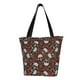 thumbnail image 1 of Balery Red Rose Skull Bolsa de Hombro con Diseño, Bolsa Grande y Duradera, Bolsa Versátil para Compras, 1 of 6