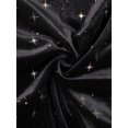 thumbnail image 5 of DARING DIVA Women's Plus V Neck Long Sleeve Gilding Metallic Stars Blouse 1X Black, 5 of 6