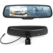 RED WOLF 4.3" Anti-glare Rear View Backup Mirror Monitor W/Dual Channel Fit Ford F150 2004-2014, F250/350 04-2015, Toyota Tacoma 2011-2015, Corolla RAV4 2008-2014, 2010-2014 Chevy Equinox