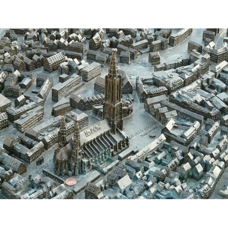 - Peel-n-Stick Poster of Ulm Map Relief Münster Ulm Cathedral Metal Plate Poster 24x16 Adhesive Sticker Poster Print