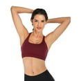 thumbnail image 2 of FANNYC Women Criss Cross Back Sports Bra Fitness Yoga Strappy Longline Crop Tank Top Beauty Back Yoga Running Active Gym Workout Fitness Bras, 2 of 7