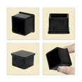 thumbnail image 4 of Flyshop Square Durable Silicone Leg Tips Furniture Chair Leg Caps Floor Protectors 1-Inch x 1-Inch (25 x 25 mm) Black 10Pcs, 4 of 7