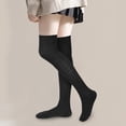 thumbnail image 5 of Zhengup 4 Pairs Thigh High Socks for Women Knit Long Over the Knee Socks Knee High Socks Gifts, 5 of 6