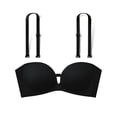 thumbnail image 3 of Bras for Women Full Coverage Strapless Bra Wireless Front Closure Push Up Padded Non Tube Jelly for Secure Fit Black L, 3 of 4