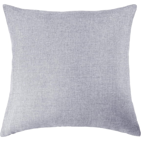 Aiking Home Woven Fine Faux Linen Throw Pillow Cover, Size 18"x18", Light Grey