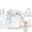 White, variant on With Safety Lock for Apple AirPods 4 Case 2024,Clear Cases with Phone Stand & Cleaning Kit,Soft TPU Cover for AirPods 4th Generation Case,Cute Bling Keychain for Women Girls-Clear Glitter