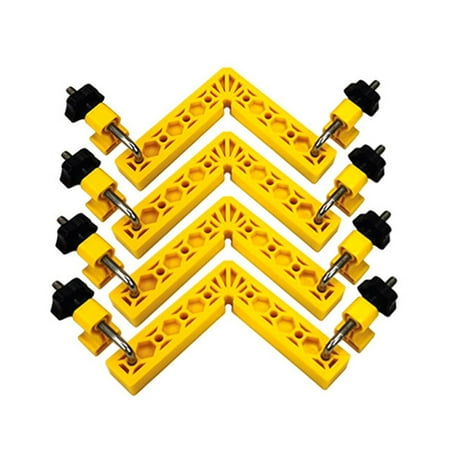 

Dheera Clamping Squares Plus & Csp Clamps Set 90 Degree Positioning Squares Woodworking Carpenter Tool for Frame Cabinets(Yellow)