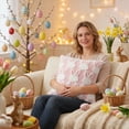 thumbnail image 4 of Easter Pillow Covers 18x18, Pink and White Bunny Pillow Covers Easter 3D Printed Pillow Covers, Soft Easter Cushion Covers Spring Pillow Covers for Home Sofa Bed Couch, Easter Spring Holiday Decor, 4 of 6