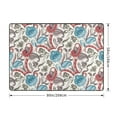 thumbnail image 2 of Area Rugs For Living Room Decor - Blue Flowers Paisley Soft Anti Slip Throw Washable Rugs 5x7 For Bedroom, Indoor Carpet For Bedroom Living Room 80x58In, 2 of 7